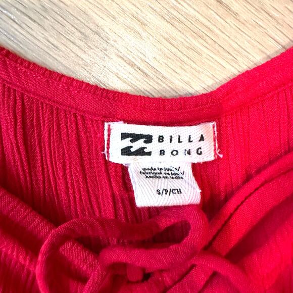 Women’s Billabong Amalfi Night Red Mini Dress – Size Small (NWOT) - Picture 6 of 9